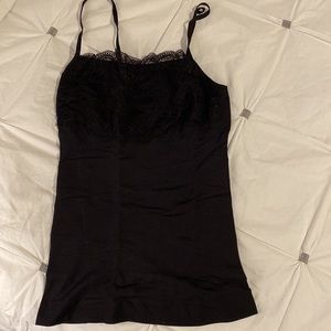 Control it black with lace camisole